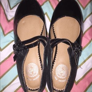 Girls Black Dress Shoes